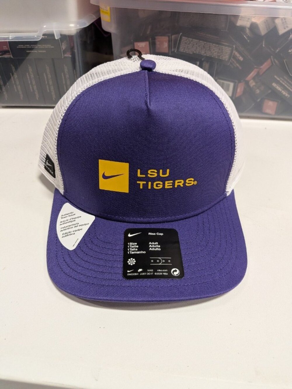 LSU Tigers Nike Rise Cap Adult One Size Purple